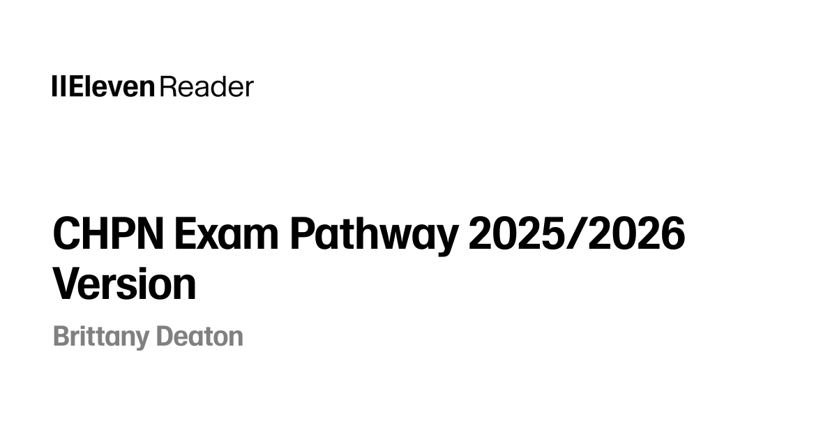 CHPN Exam Pathway 2025/2026 Version Audiobook by Brittany Deaton ...