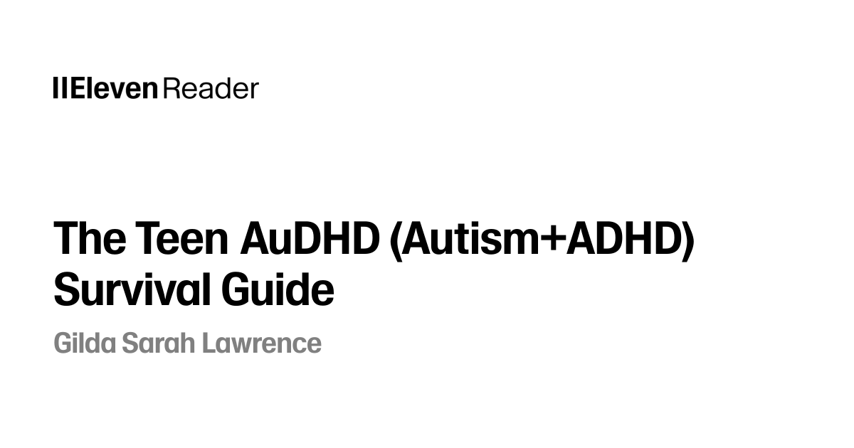 The Teen AuDHD (Autism+ADHD) Survival Guide Audiobook by Gilda Sarah ...